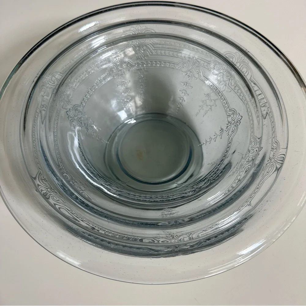 Fire King Sapphire Philbe Mixing Bowl Set of Three Vintage